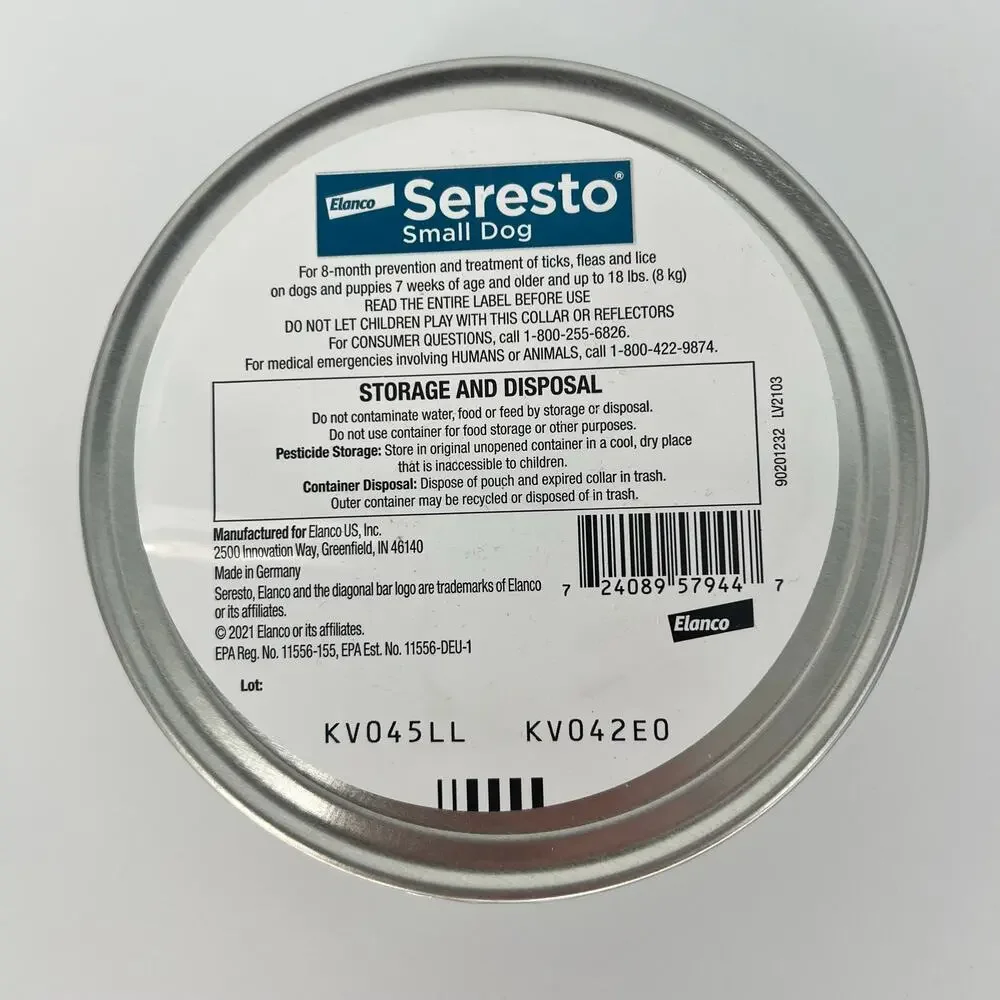 Seresto Small Dog Flea and Tick Collar NWT